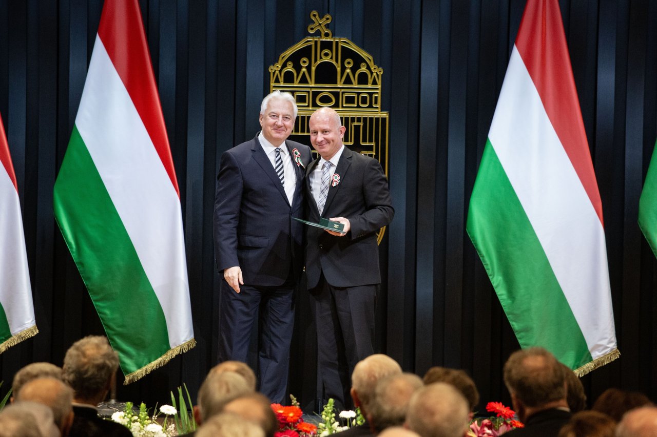 Semjén Zsolt, Fischl Vilmos. Állami kitüntetések átadása, 2026. március 13. Karmelita-kolostor - Fotó: Todoroff Lázár