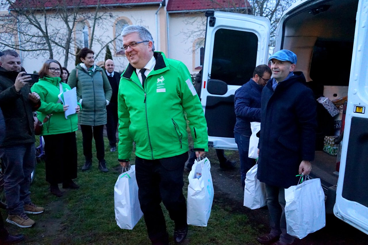 Zsinati elnökség, Dunántúli Egyházkerület vezetői és MRSZ vezetés látogatása Kárpátalján - 2025. december 16. - Fotó: MRSZ
