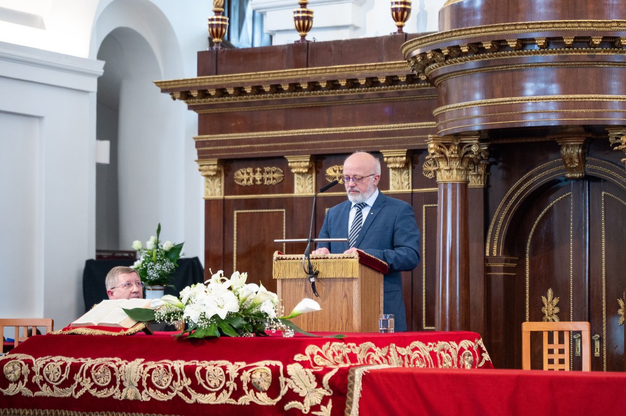 Molnár János. A Magyar Református Egyház Közös Zsinata, 2025. május 23. Debrecen - Fotó: Pocsai Petra