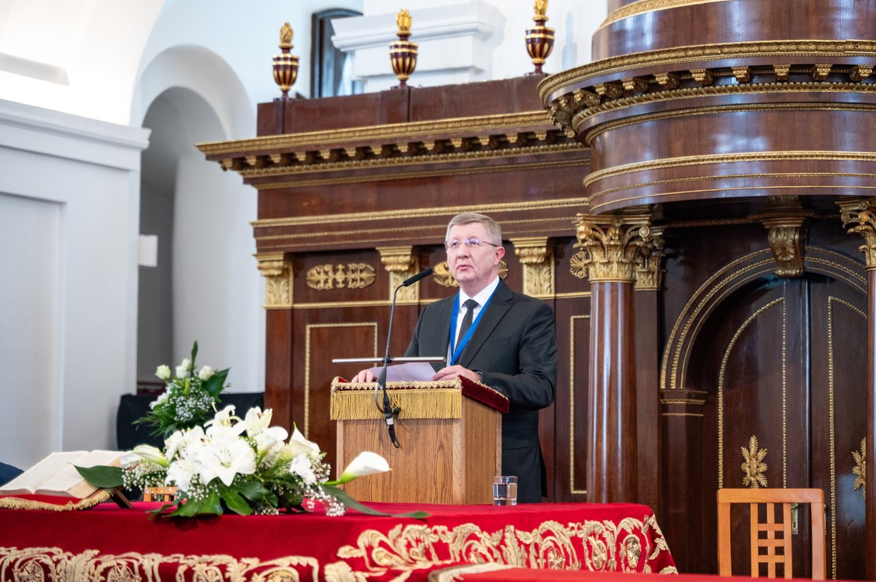 Fekete Károly. A Magyar Református Egyház Közös Zsinata, 2025. május 23. Debrecen - Fotó: Pocsai Petra