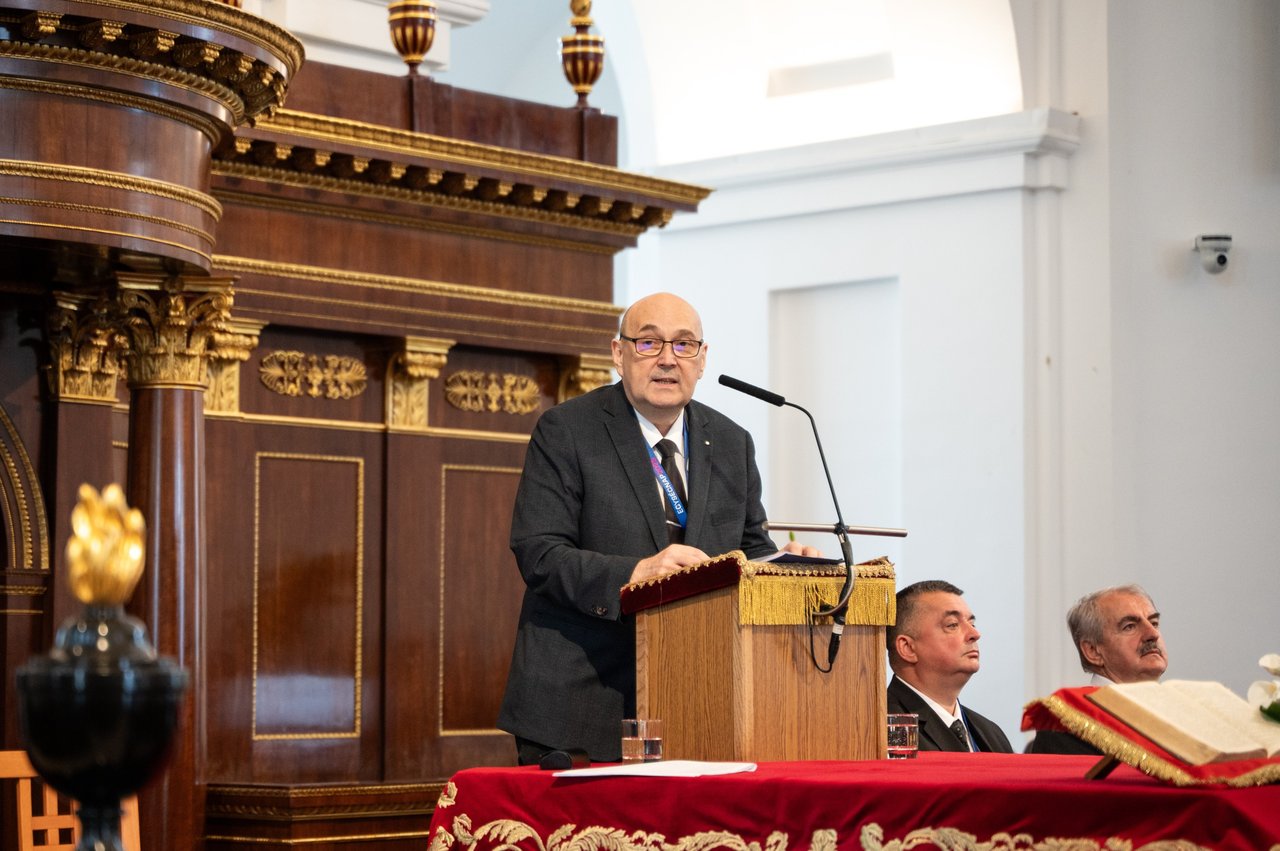 Steinbach József. A Magyar Református Egyház Közös Zsinata, 2025. május 23. Debrecen - Fotó: Pocsai Petra