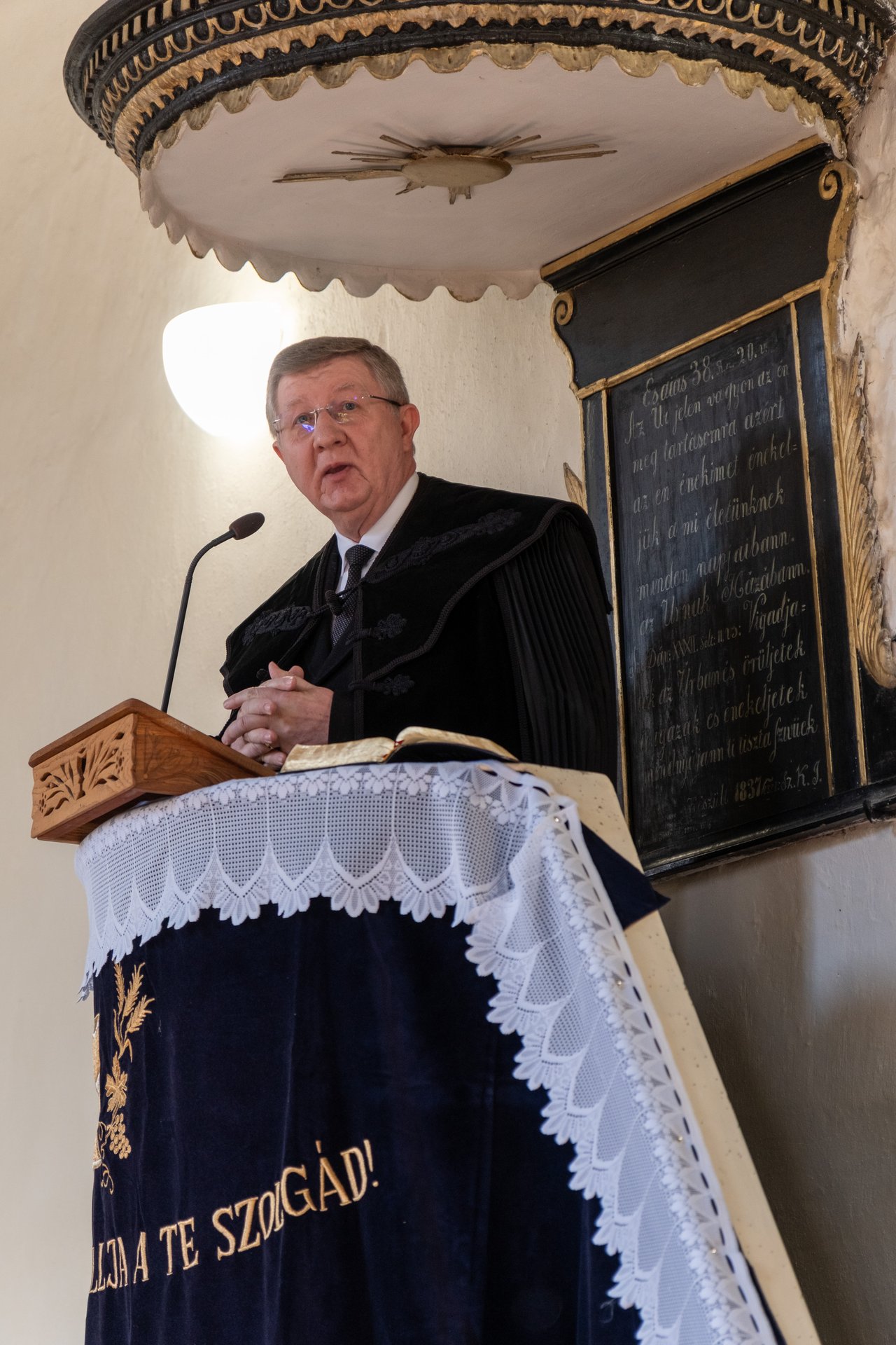 Fekete Károly. Bencze János beiktatásának százéves évfordulója, Vaja 2025. április - Fotó: Zelenka Attila