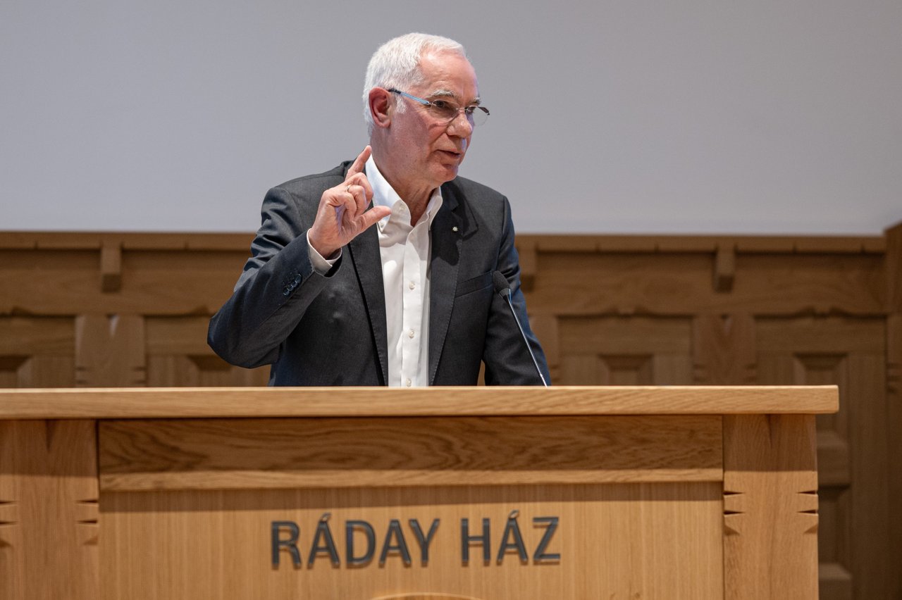 Balog Zoltán. Pénz és egyház blokkszeminárium, 2025 május, KRE Ráday Ház - Fotó: Magyaródi Milán