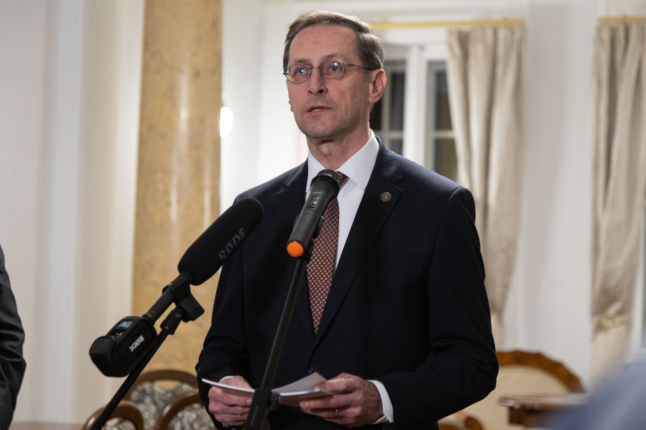 Varga Mihály. A Johannita Rend Magyar Tagozata új központjának átadása 2026. február 11. Fotó: Hurta Hajnalka