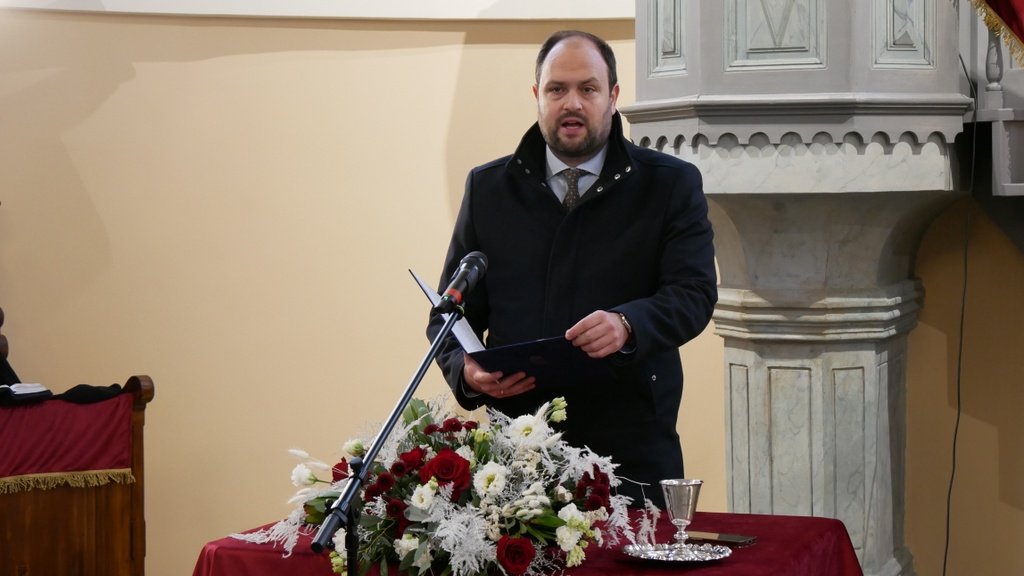 Nacsa Lőrinc. Felújított nagypiszanicai református templom hálaadó istentisztelet - 2025. december 13. - Fotó: refdunantul.hu