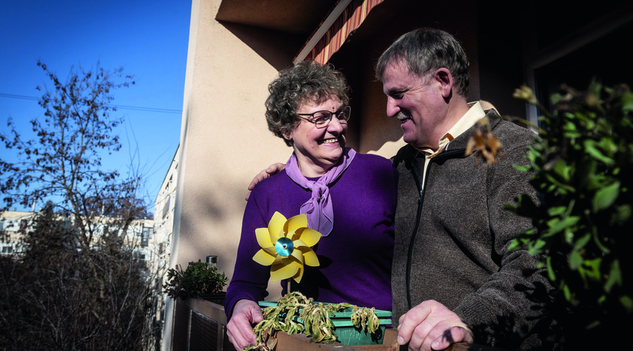 Pistai-Király Erika és férje Pistai László, Fotó: Ujvári Sándor