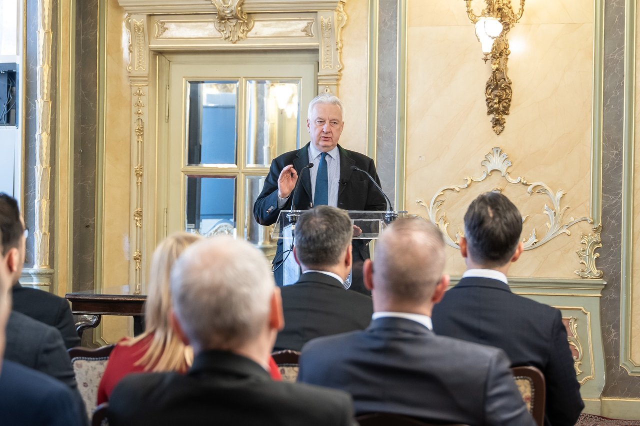 Semjén Zsolt - Karitatív Tanács oklevelek MRSZ- orosz-ukrán háború 4. évforduló, 2026. február 24 - Fotó: Sebestyén László